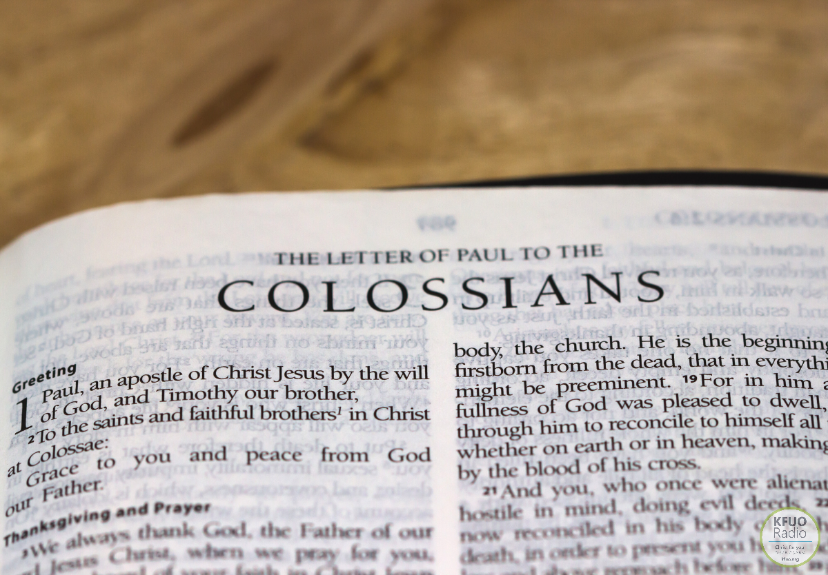 Thy Strong Word - Colossians 1:1-14: Faith, Love, And Hope In What? In ...